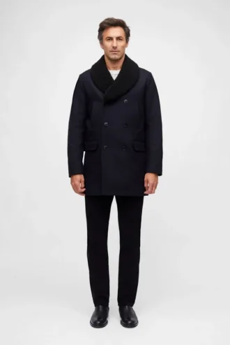 Der Peacoat aus Wolle und Kaschmir