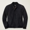 Die Bomberjacke aus Wildleder Die Bomberjacke aus Wildleder