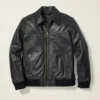 Die Bowery Leder-Bomberjacke Die Bowery Leder-Bomberjacke