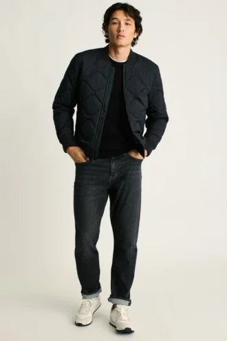 Die gesteppte Nylon-Bomberjacke