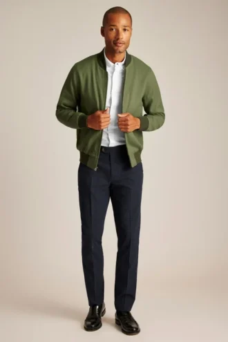 Die Herringbone Boulevard Bomberjacke