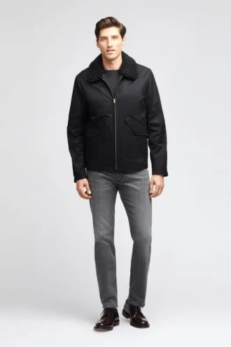 Die Jacke aus gewachster Baumwolle