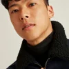 Die Sherpa-Kragen-Bomberjacke Die Sherpa-Kragen-Bomberjacke