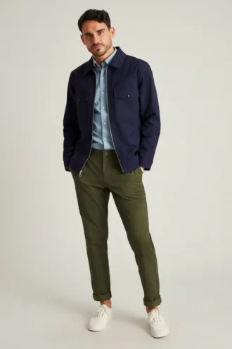 Die Stretch-Baumwoll-Utility-Jacke
