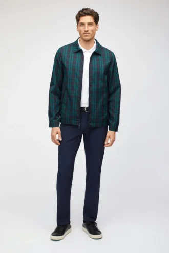 Die Tartan-Golf-Windjacke