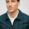 Die Tartan-Golf-Windjacke Die Tartan-Golf-Windjacke