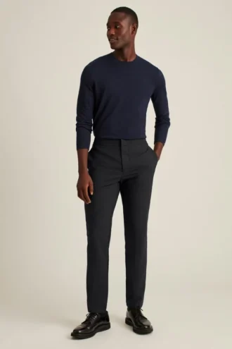 E-Waist Italienische Stretch-Wollhose