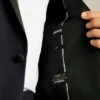 Empire Stretch-Smokingjacke aus italienischer Wolle