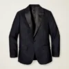 Empire Stretch-Smokingjacke aus italienischer Wolle