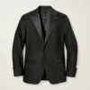 Empire Stretch-Smokingjacke aus italienischer Wolle