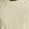 Extrafeiner Merino-Zopfmusterpullover | Weicher Zopfmusterpullover aus Merinowolle Extrafeiner Merino-Zopfmusterpullover | Weicher Zopfmusterpullover aus Merinowolle