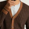 Extrafine Merino Retro-Strickjacke Extrafine Merino Retro-Strickjacke