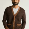 Extrafine Merino Retro-Strickjacke Extrafine Merino Retro-Strickjacke