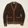 Extrafine Merino Retro-Strickjacke Extrafine Merino Retro-Strickjacke