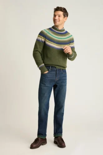 Fair-Isle-Pullover aus Wollmischung von Bonobos | Festlicher, warmer Strick