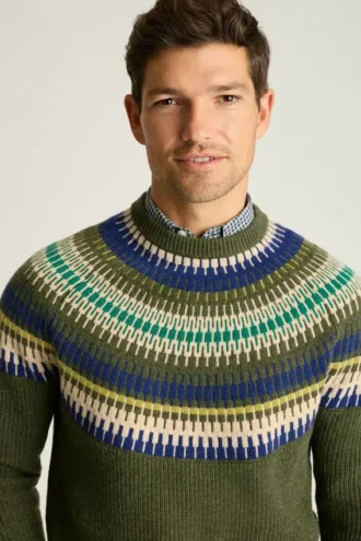 Fair-Isle-Pullover aus Wollmischung von Bonobos | Festlicher, warmer Strick