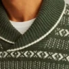 Fair-Isle-Pullover mit Schalkragen