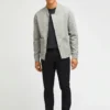 Fleece-Baseball-Bomberjacke Fleece-Baseball-Bomberjacke
