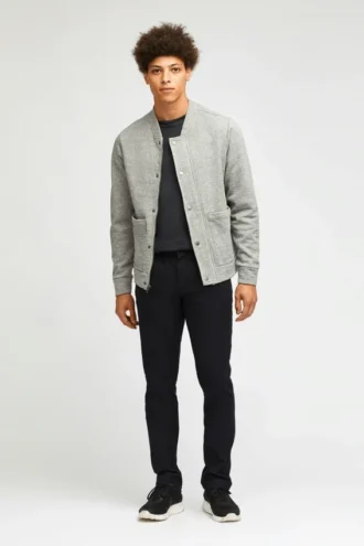 Fleece-Baseball-Bomberjacke