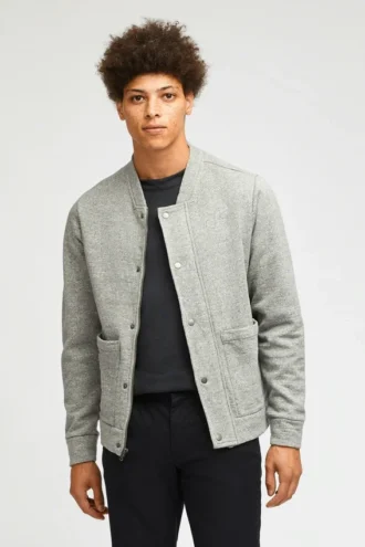 Fleece-Baseball-Bomberjacke