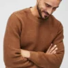 Fleece-Sweatshirt mit Rundhalsausschnitt Fleece-Sweatshirt mit Rundhalsausschnitt