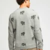 Fleece-Sweatshirt mit Rundhalsausschnitt