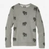 Fleece-Sweatshirt mit Rundhalsausschnitt