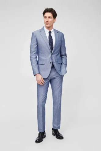 Foundation Chambray-Anzugjacke