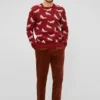 Fox-Pullover mit Rundhalsausschnitt Fox-Pullover mit Rundhalsausschnitt