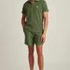 Frottee-Polo mit Johnny-Kragen Frottee-Polo mit Johnny-Kragen