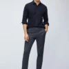 Garnfarbene Stretch-Chinos Garnfarbene Stretch-Chinos