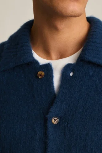 Gebürsteter Strickcardigan für Herren | Leichte Wärme zum Kombinieren