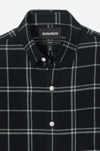 Gebürstetes Button-Down-Hemd | Große Größen
