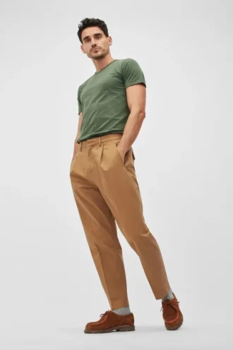 Gefaltete Stretch-Chinos