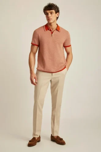 Geo-Pullover-Polo