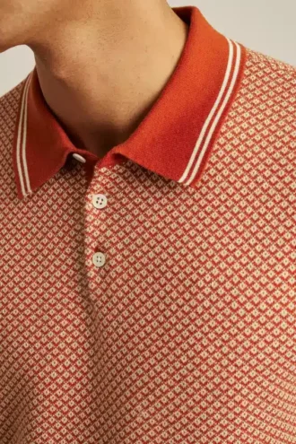 Geo-Pullover-Polo