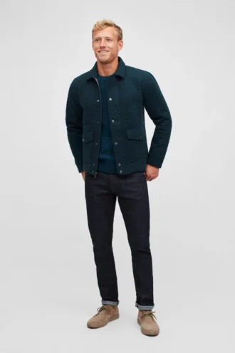Gesteppte Fleecejacke