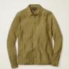 Gestreifter Cardigan-Pullover-Polo