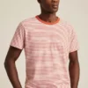 Gestreiftes Slub-T-Shirt Gestreiftes Slub-T-Shirt