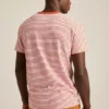 Gestreiftes Slub-T-Shirt Gestreiftes Slub-T-Shirt