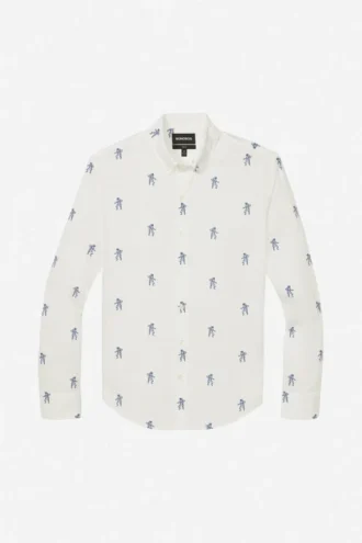 Gewaschenes Button-Down-Hemd