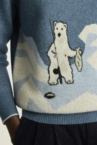 „Gone Fishing“-Pullover | Einzigartiger Pullover mit Fisch- und Angelmotiv