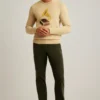 Gramophone-Pullover mit Rundhalsausschnitt