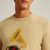Gramophone-Pullover mit Rundhalsausschnitt