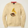 Gramophone-Pullover mit Rundhalsausschnitt