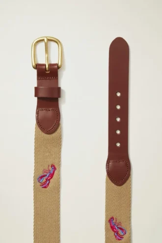 Gürtel mit gesticktem Tiermotiv