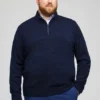 Halb-Reißverschluss-Pullover aus Baumwolle und Kaschmir Halb-Reißverschluss-Pullover aus Baumwolle und Kaschmir