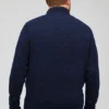 Halb-Reißverschluss-Pullover aus Baumwolle und Kaschmir Halb-Reißverschluss-Pullover aus Baumwolle und Kaschmir