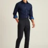 Hemd für Büro und Abend – Button-Down-Hemd zum Tragen über der Hose Hemd für Büro und Abend – Button-Down-Hemd zum Tragen über der Hose