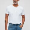 Henley-Hemd aus strukturierter Baumwolle Henley-Hemd aus strukturierter Baumwolle